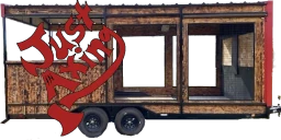 Mobile axe throwing trailer brought to your location in Jacksonville, Florida.